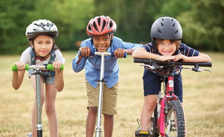 Finding the right size kids helmet